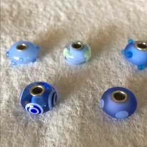 Authentic Pandora Murano Glass Beads (Lot of 5)